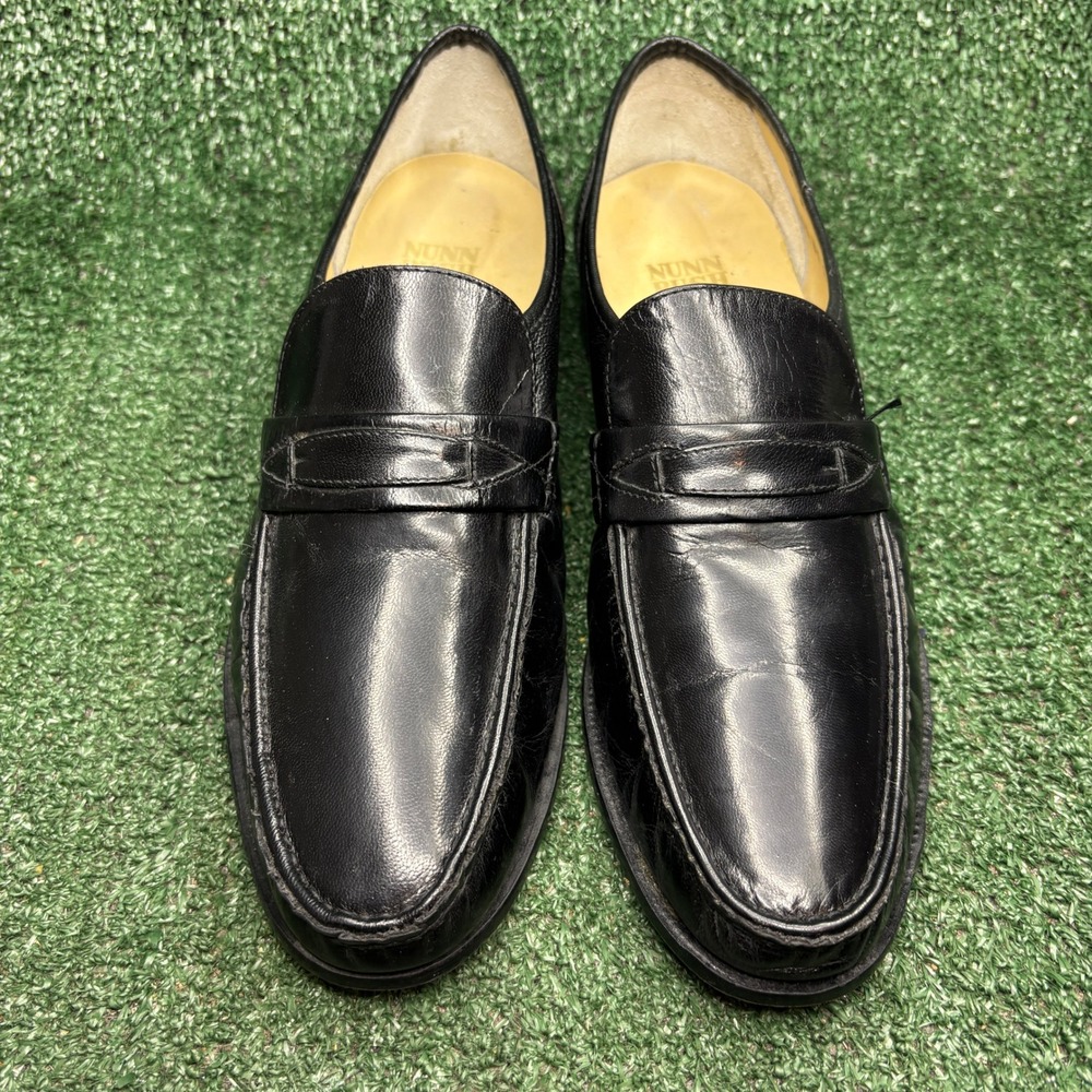 Nunn Bush Vintage Leather Penny Loafers Dress Business Shoes Black Mens 10.5 M - Picture 2 of 9